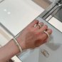 Dainty Faux Pearl Link Chain Bracelet Wedding Party Gift (687)