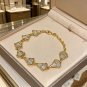 Dainty Faux Pearl Link Chain Bracelet Wedding Party Gift (693)