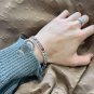 Dainty Faux Pearl Link Chain Bracelet Wedding Party Gift (695)