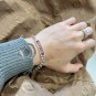 Dainty Faux Pearl Link Chain Bracelet Wedding Party Gift (695)