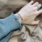 Dainty Faux Pearl Link Chain Bracelet Wedding Party Gift (695)