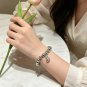 Dainty Faux Pearl Link Chain Bracelet Wedding Party Gift (704)