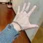 Dainty Faux Pearl Link Chain Bracelet Wedding Party Gift (713)