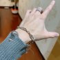 Dainty Faux Pearl Link Chain Bracelet Wedding Party Gift (713)
