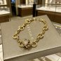 Dainty Faux Pearl Link Chain Bracelet Wedding Party Gift (716)
