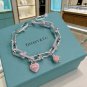 Dainty Faux Pearl Link Chain Bracelet Wedding Party Gift (739)