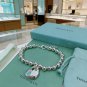 Dainty Faux Pearl Link Chain Bracelet Wedding Party Gift (741)