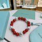 Dainty Faux Pearl Link Chain Bracelet Wedding Party Gift (763)