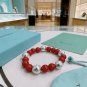 Dainty Faux Pearl Link Chain Bracelet Wedding Party Gift (763)