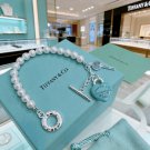 Dainty Faux Pearl Link Chain Bracelet Wedding Party Gift (764)