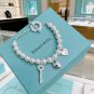 Dainty Faux Pearl Link Chain Bracelet Wedding Party Gift (765)