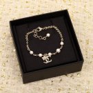 Dainty Faux Pearl Link Chain Bracelet Wedding Party Gift (771)