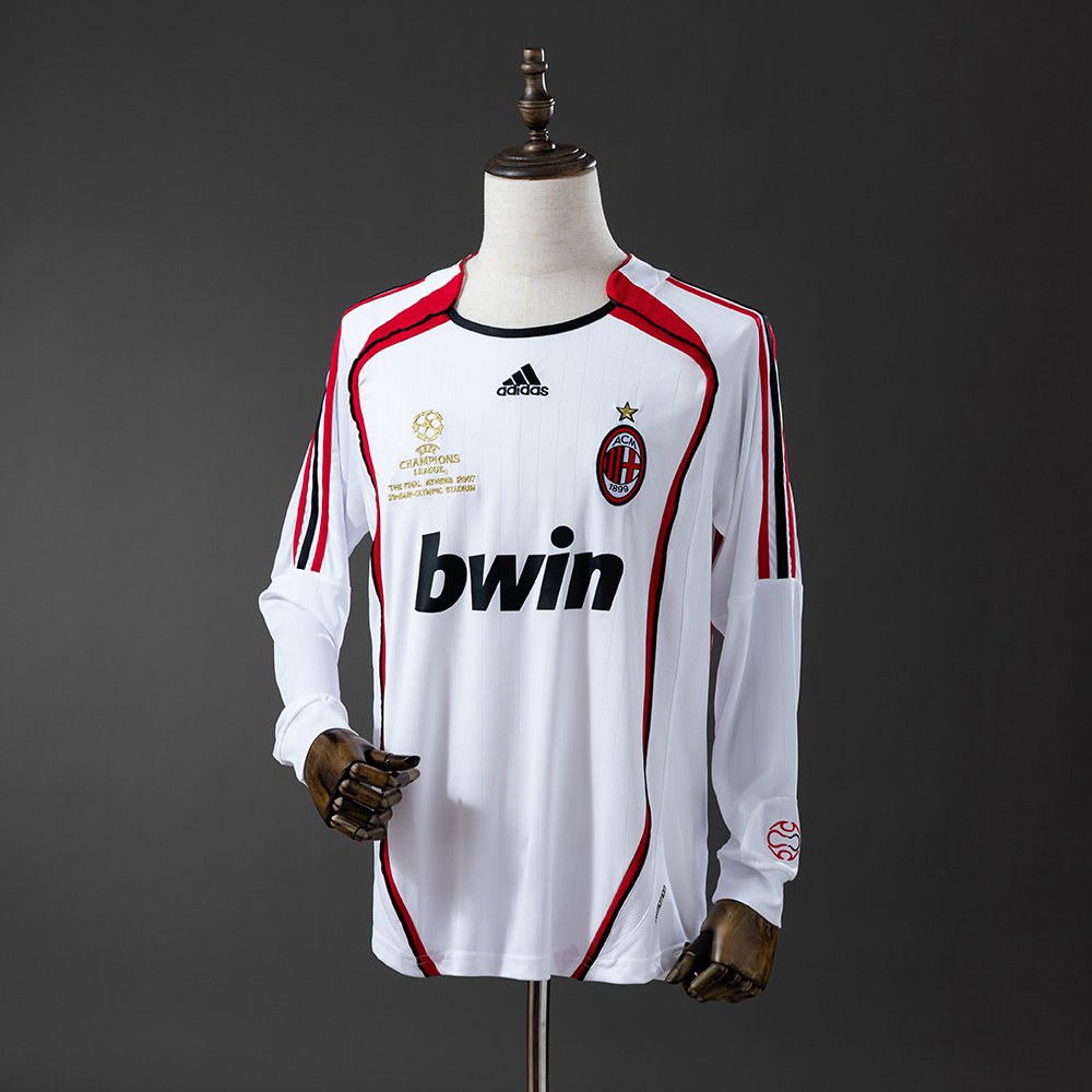 Retro Long Sleeve AC Milan 06 07 AWAY S-XXL