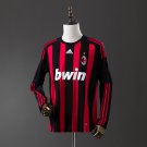 Retro long sleeve AC Milan 08 09 Home S-XXL