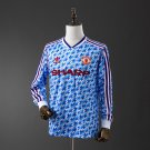 Retro Long Sleeve M-U 90 92 Away S-XXL