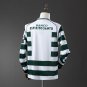 Retro Long Sleeve Sporting Lisbon 01 03 Home S-XXL