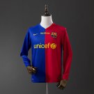 Retro long sleeves Barcelona 08 09 Champions League home S-XXL