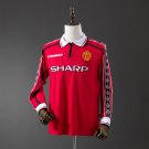 Retro long-sleeved 98 99 M-U home S-XXL