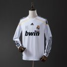 Retro Real Madrid 09 10 Long Sleeve Home S-XXL