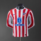 25 26 Player Long Sleeve Atletico Madrid Home Jersey S-3XL