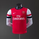 Arsenal 12 13 Home Long Sleeve Player Version Retro Jersey S-3XL