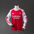 Arsenal 25 26 Home Long Sleeve Jersey S-4XL