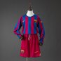 Barcelona 05 06 Home (UEFA Champions League) Retro Long Sleeve Kids Kit Jersey SIZE 16-28