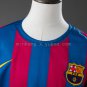 Barcelona 05 06 Home (UEFA Champions League) Retro Long Sleeve Kids Kit Jersey SIZE 16-28