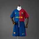 Barcelona 08 09 Home Retro Kids Kit Jersey Size 16-28
