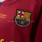 Barcelona 08 09 Home Retro Long Sleeve Kids Kit Jersey SIZE 16-28