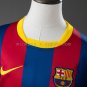 Barcelona 10 11 Home Retro Long Sleeve Kids Kit Jersey SIZE 16-28