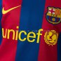 Barcelona 10 11 Home Retro Long Sleeve Kids Kit Jersey SIZE 16-28