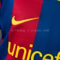 Barcelona 10 11 Home Retro Long Sleeve Kids Kit Jersey SIZE 16-28