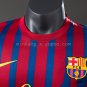 Barcelona 11 12 Home Player Version Retro Jersey S-3XL