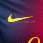 Barcelona 12 13 Home Long Sleeve Player Version Retro Jersey S-3XL