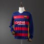 Barcelona 2015 16 Home Long Sleeve Retro Jersey S-XXL