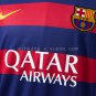 Barcelona 2015 16 Home Long Sleeve Retro Jersey S-XXL