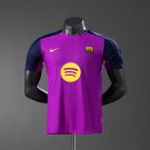 Barcelona 25 26 Pre-match training Player Version-Purple Jersey S-3XL