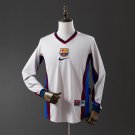 Barcelona 98 99 Away Long Sleeve Retro Jersey S-XXL