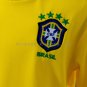 Brazil 1998 Home Retro Long Sleeve Kids Kit Jersey Size 16-28