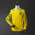 Brazil 2002 Home Long Sleeve Retro Jersey S-XXL