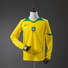 Brazil 2004 Home Long-Sleeved Retro Jersey S-XXL