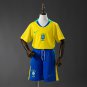 Brazil 2025 Home Kids Kit Jersey SIZE 16-28