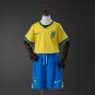 Brazil 2026 Home Kids Kit Jersey Size 16-28