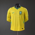 Brazil 2026 Home Player Version Long-Sleeve Jersey S-3XL