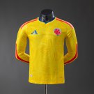 Colombia 2026 Home Long-Sleeve Player Version Jersey S-4XL