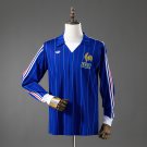 France 80 82 Home Long Sleeve Retro Jersey S-XXL