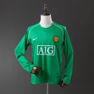 M-U 07 08 Goalkeeper Long Sleeve Retro Jersey S-XXL
