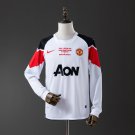M-U 10 11 Away Long Sleeve Retro Jersey S-XXL