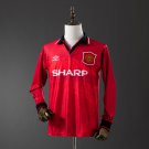 M-U 1994 96 Home Long Sleeve Retro Jersey S-XXL